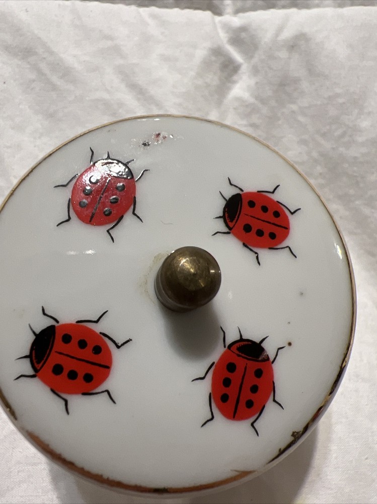 Vintage ladybug stamp holder