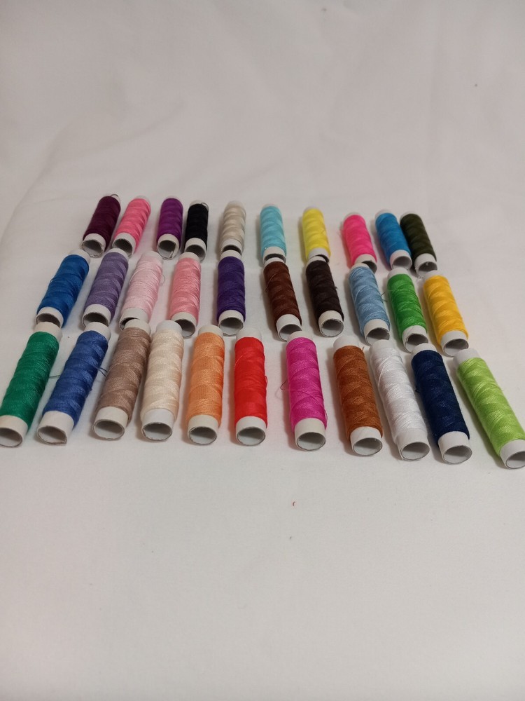 Lot Of Thirty Sewing Threads Multicolor