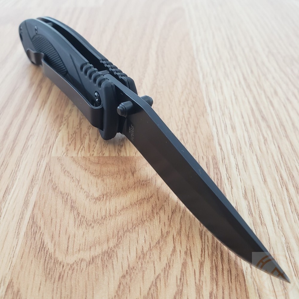 Smith & Wesson Extreme Ops Folding Knife 3.25" Stainless Blade Rubber Handle A25