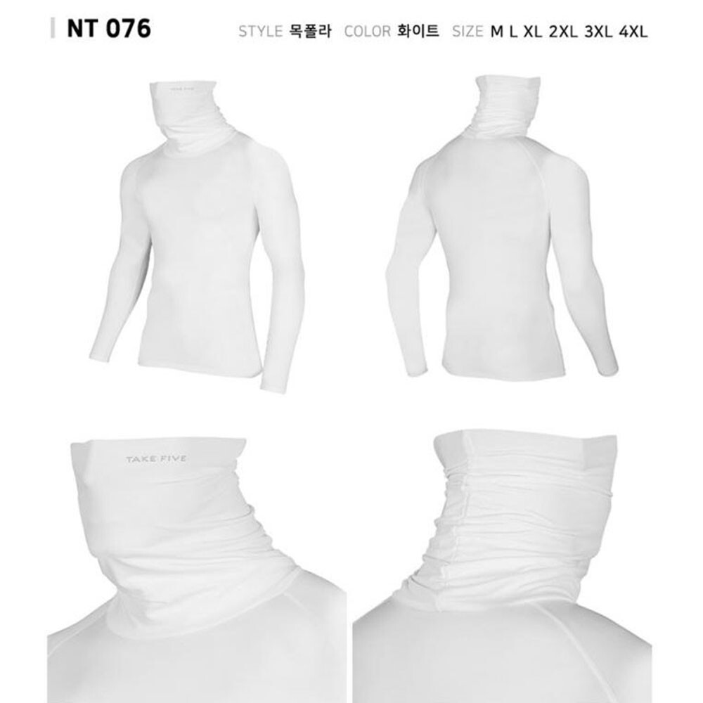 Take Five Mens Cool Dry Compression Baselayer Turtle Neck Activewear Shirts 073