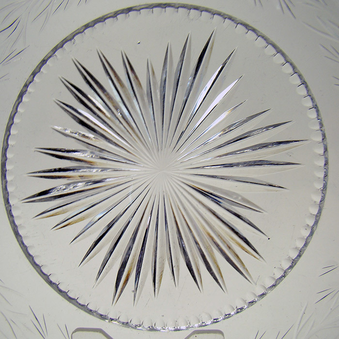 Sterling and Cut Glass Plate - 1910