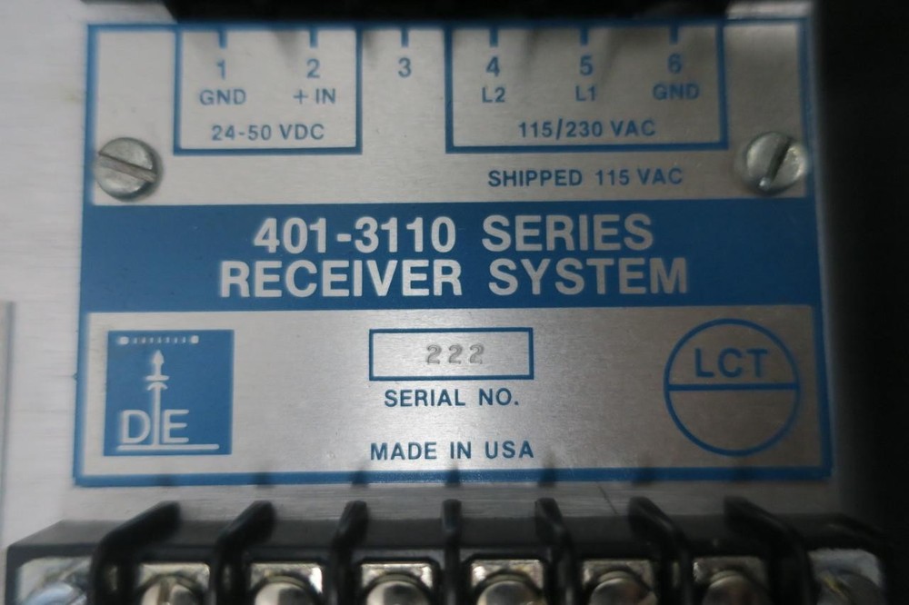 Drexelbrook 401-3110 Receiver System 115/230v-ac