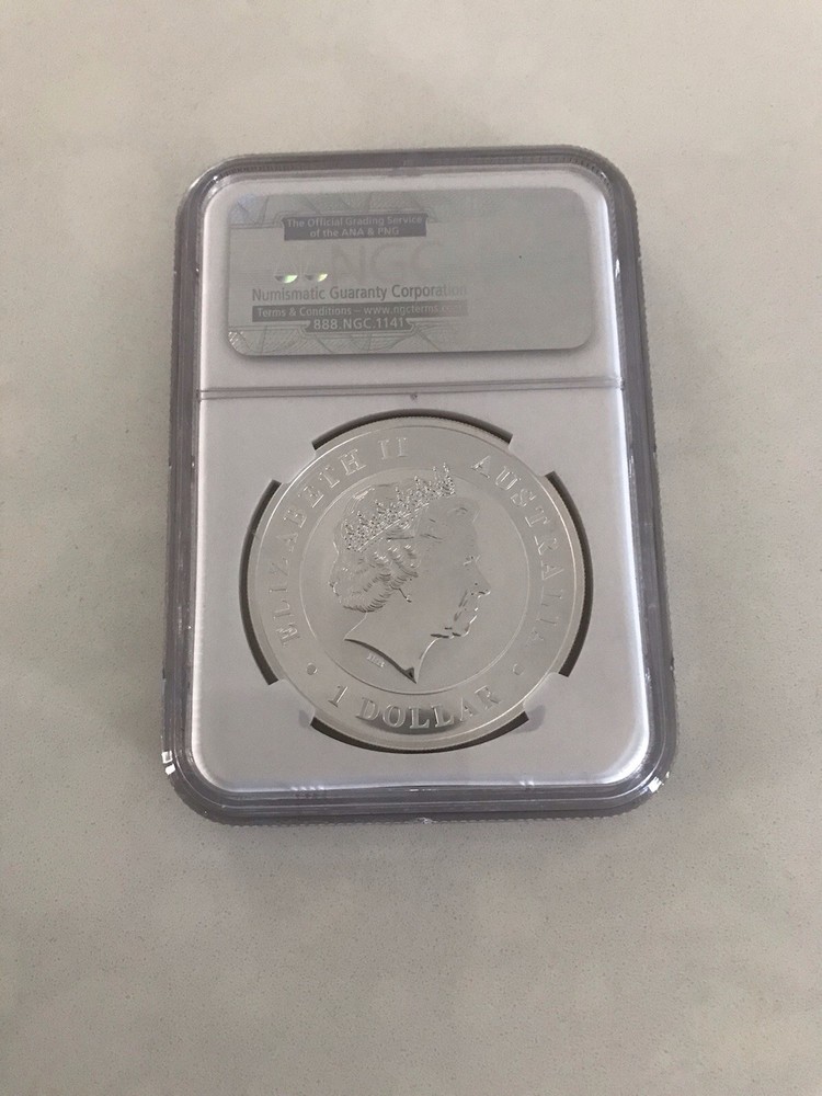 2012P Australia S$1 Koala Colorized MS 70