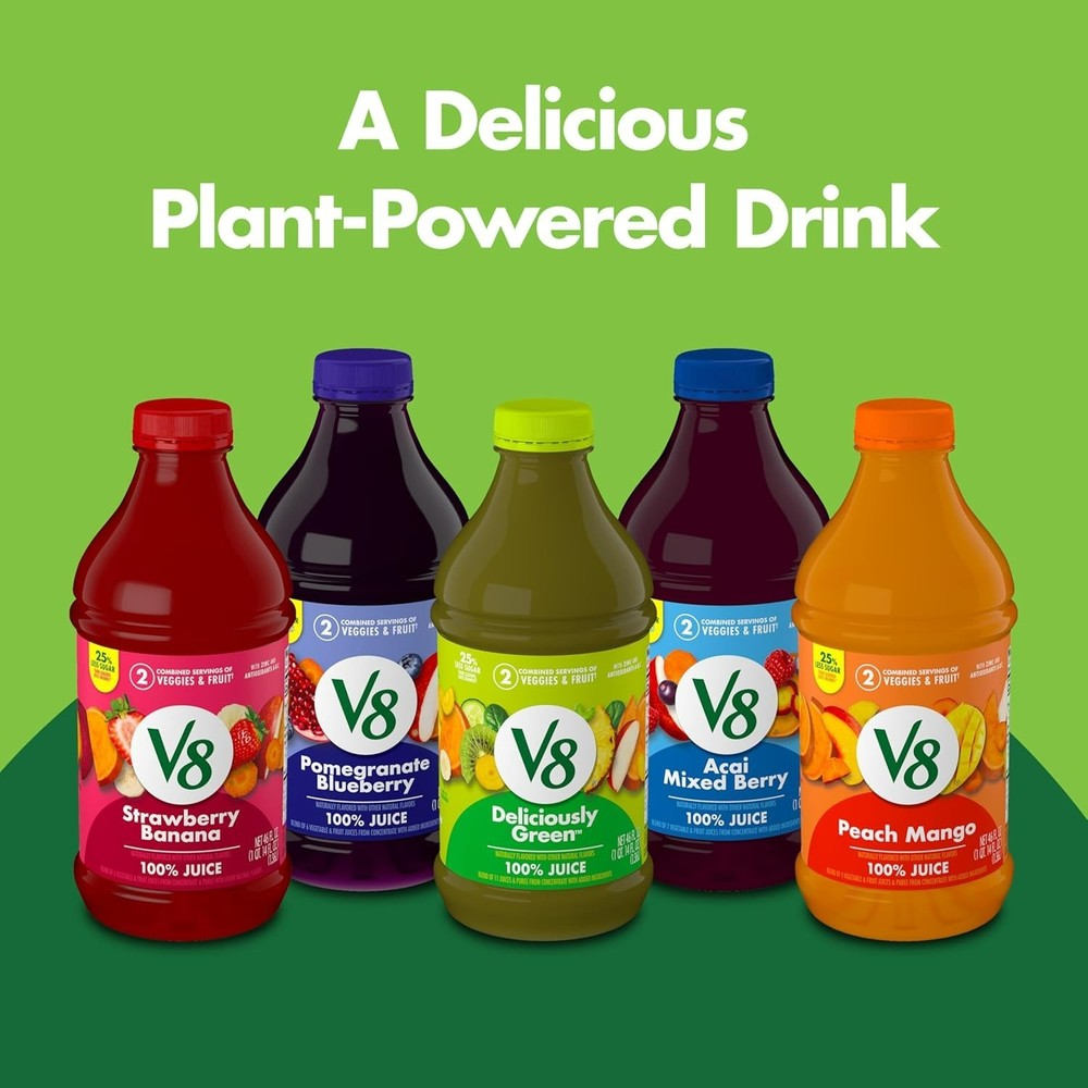 Peach Mango 100% Fruit and Vegetable Juice, 46 fl oz Bottle