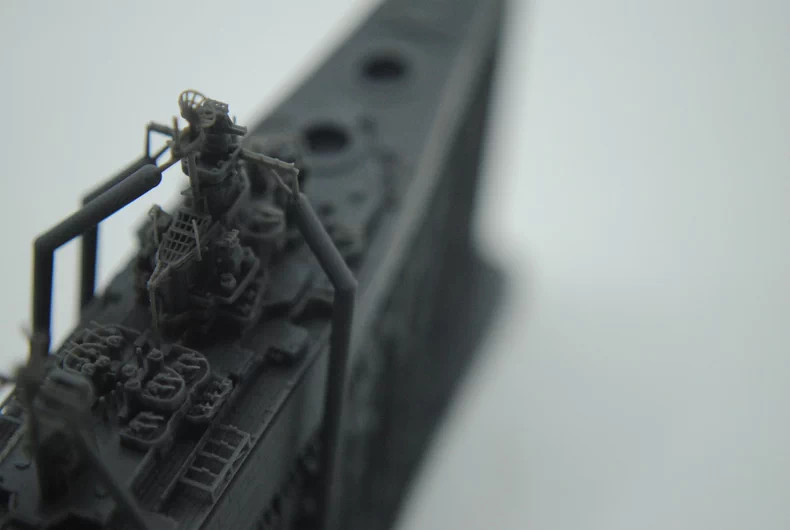 3D Printed 1/2000 Model Kit U.S. Navy X-class Rhode Island Battleship Unpainted