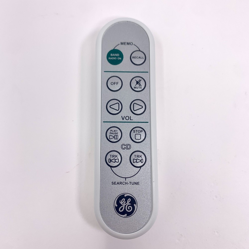 General Electric Remote GE Spacemaker 7-5295A Slim AM FM CD Remote Tested EUC