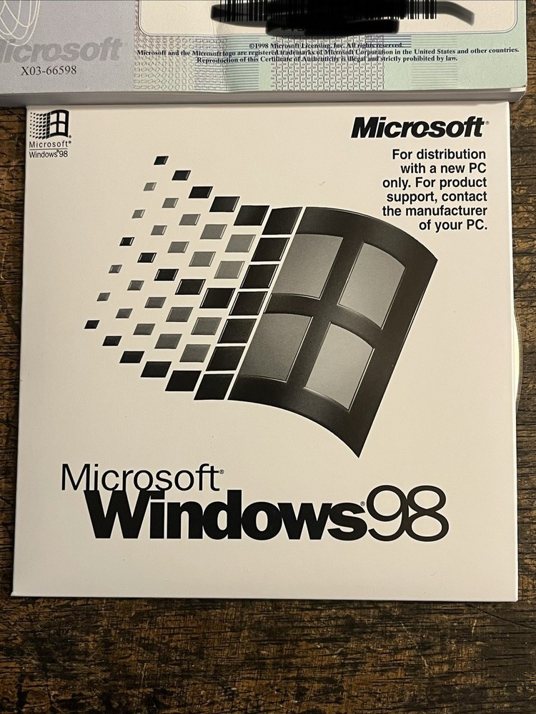 MICROSOFT WINDOWS 98 Cd with Manual-Key maybe used. Please read