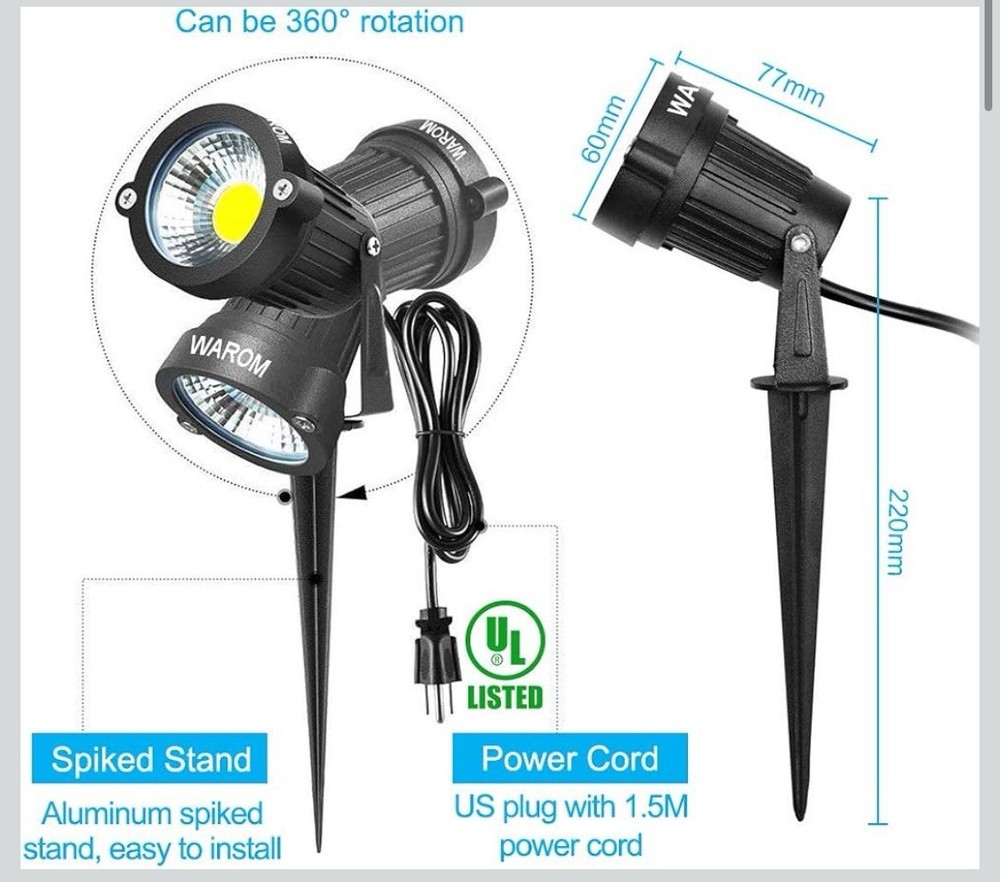 LED Spot Outdoor Light 2 pack