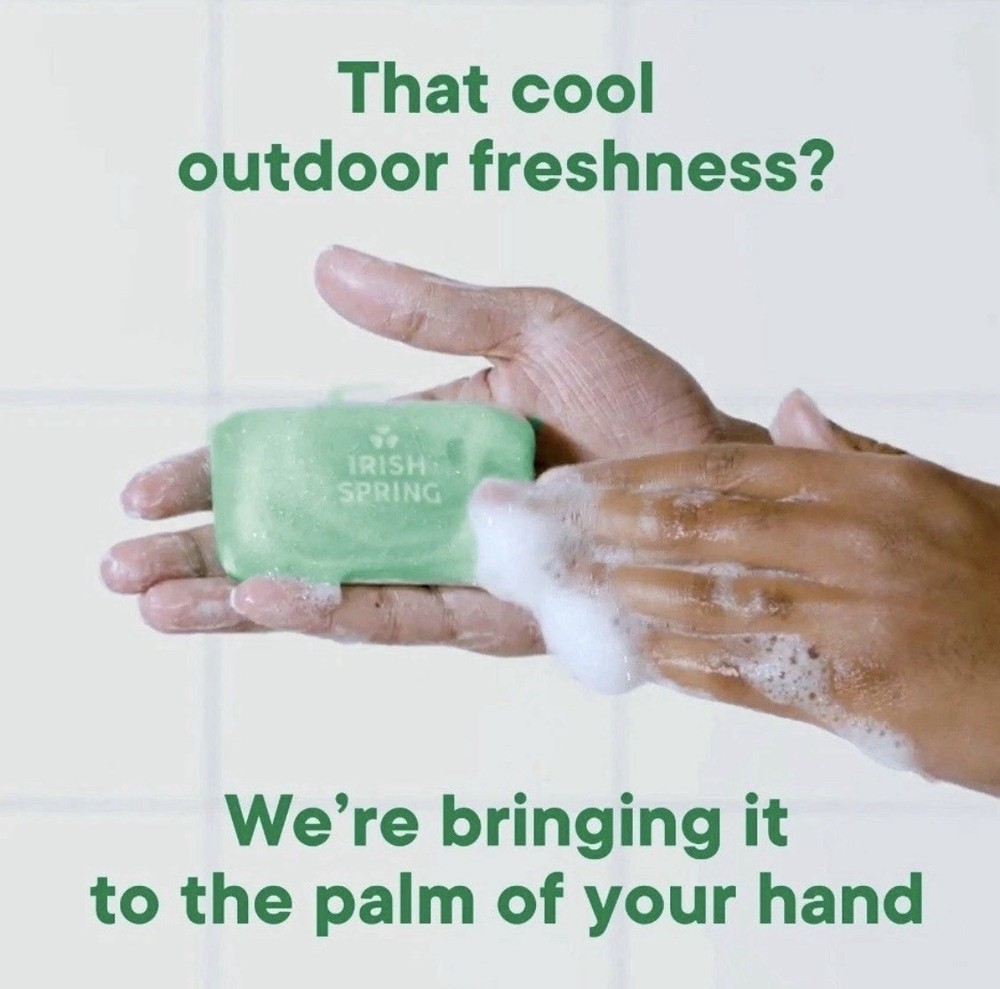 Irish Spring Bar Soap Original Clean 4oz 20 Pack Refreshing Deodorant