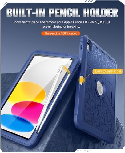 Case for iPad 11th/10th Gen (A16) Shockproof Dual Layer Case with Kickstand
