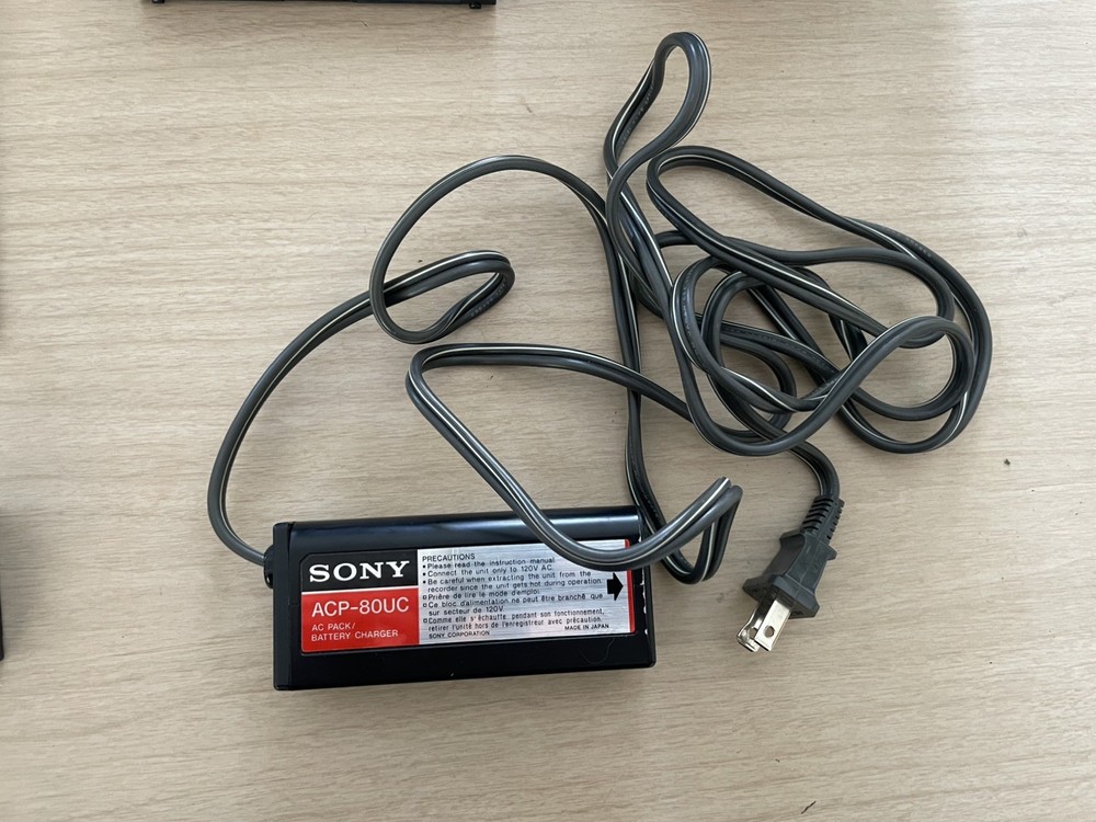 SONY EV-C8U 8mm Video Transfer Edit Dubbing Bundle w Case Camera, Tested Works