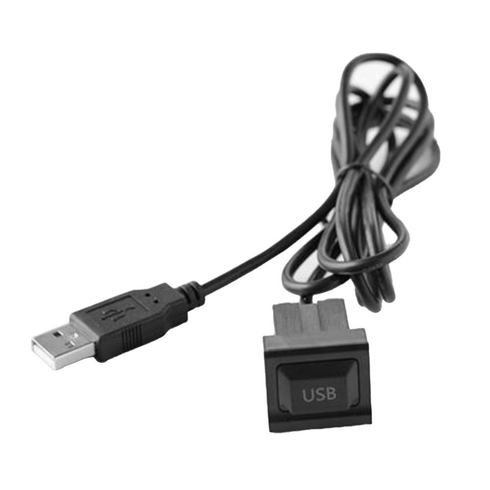 Dual USB Flush Mount Car Dash AUX and USB Port Panel for Easy Installation