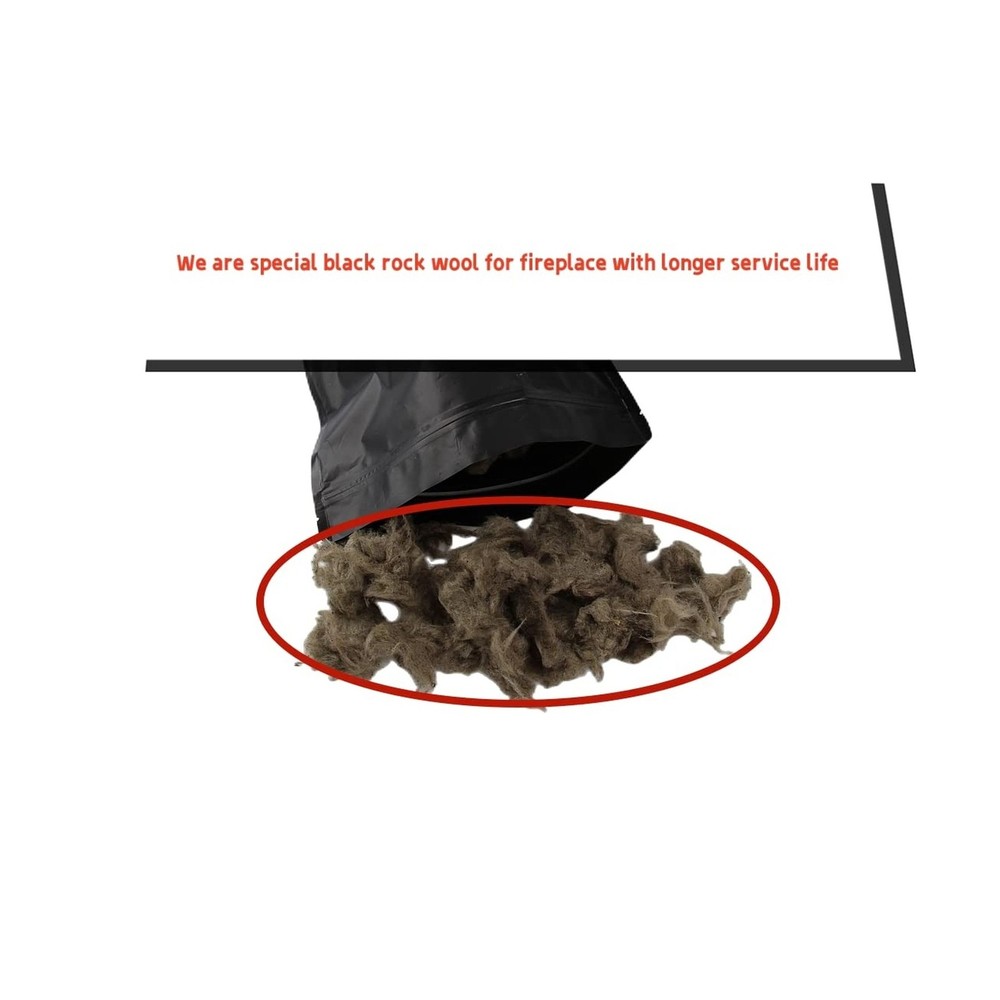 12 oz Fireplace Rock Wool for Gas Logs Bag