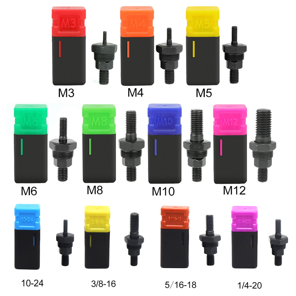 13" Rivet Nut Gun Kit Rivnut Tool Nut Setter Thread Setting Nutsert Metric&SAE
