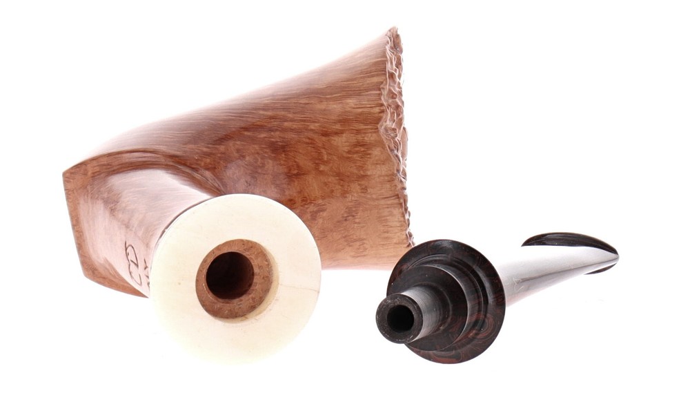 Pipe Damini clear smooth shape "giraffa" freehand chimney barktop