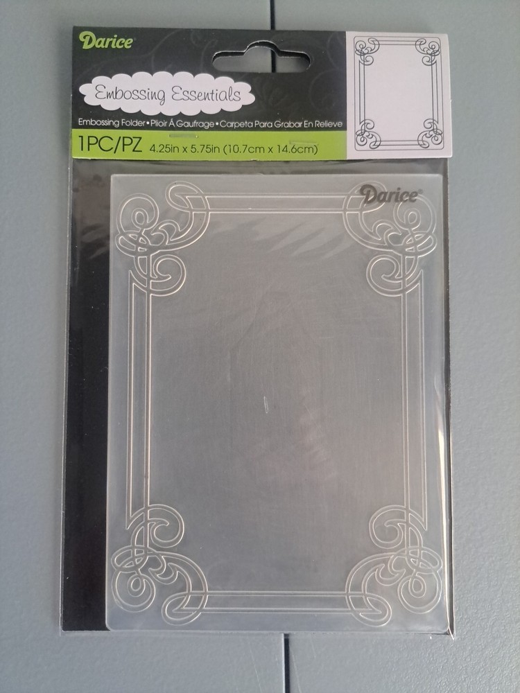 Darice Corner Scroll Embossing Folder | 4.25x5.75 Inches | 1218-31