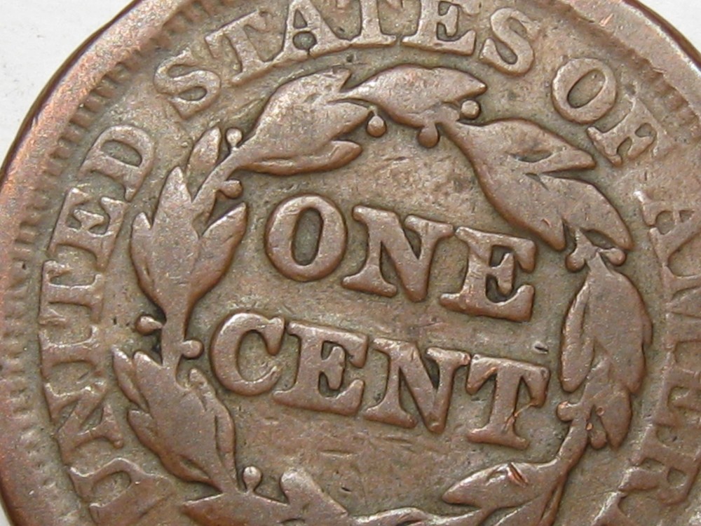 1851 Braided Hair US Large Cent. #26