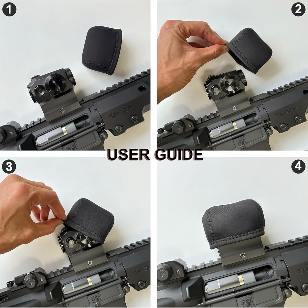 Red Dot Sight Cover Black Neoprene Dust & Scratch Protector Universal