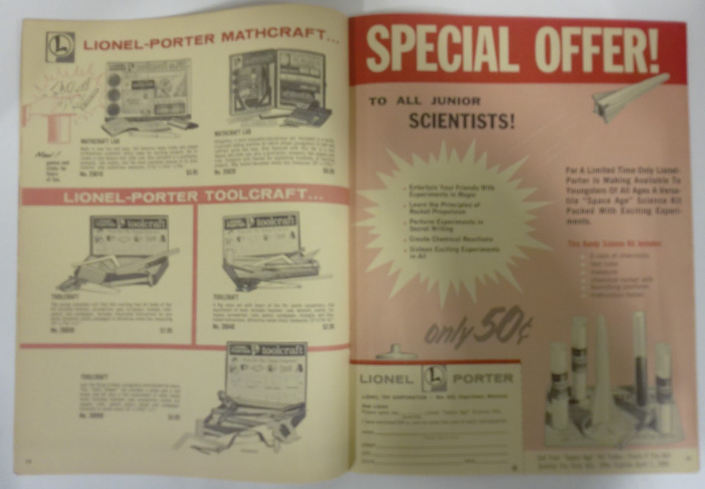Vintage Lionel 1963 Science Catalog