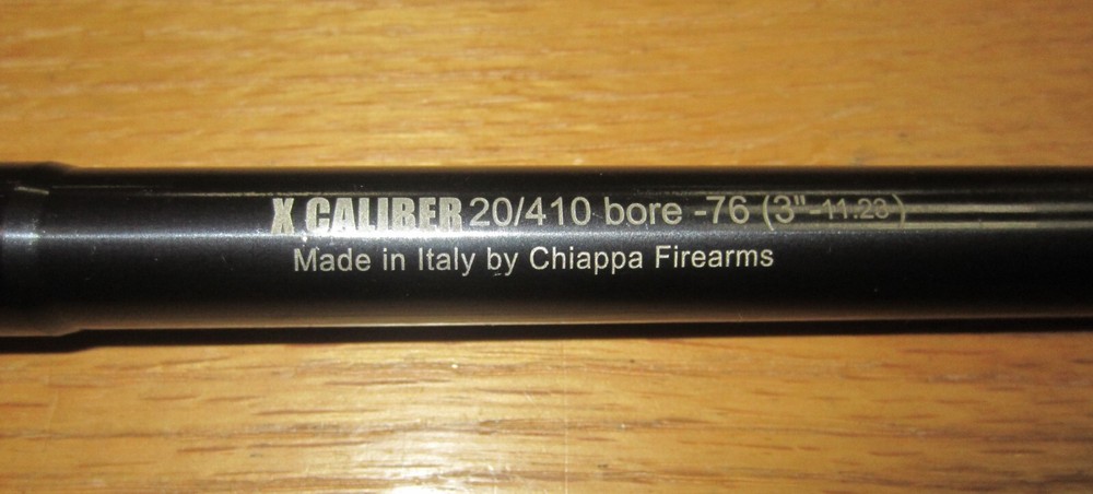 Chiappa X Caliber 20 ga to 410 Insert Barrel
