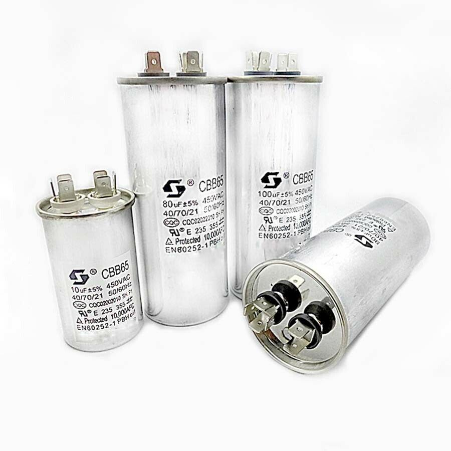 Air Conditioner Compressor Start Capacitor Motor Capacitor CBB65 450VAC/ Cable