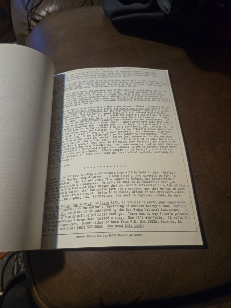 Educational Research Analysts Dungeons & Dragons Handbook No. 23 1982