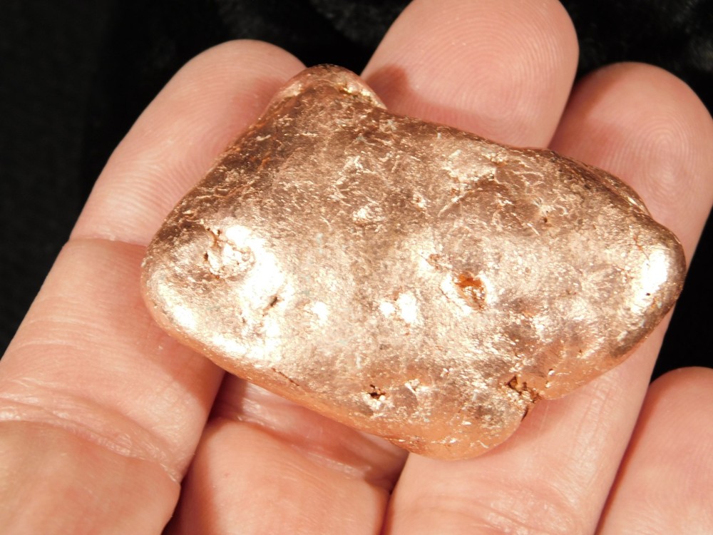 Heavy! 100% Natural Solid COPPER NUGGET or Native Copper Float Michigan 112gr