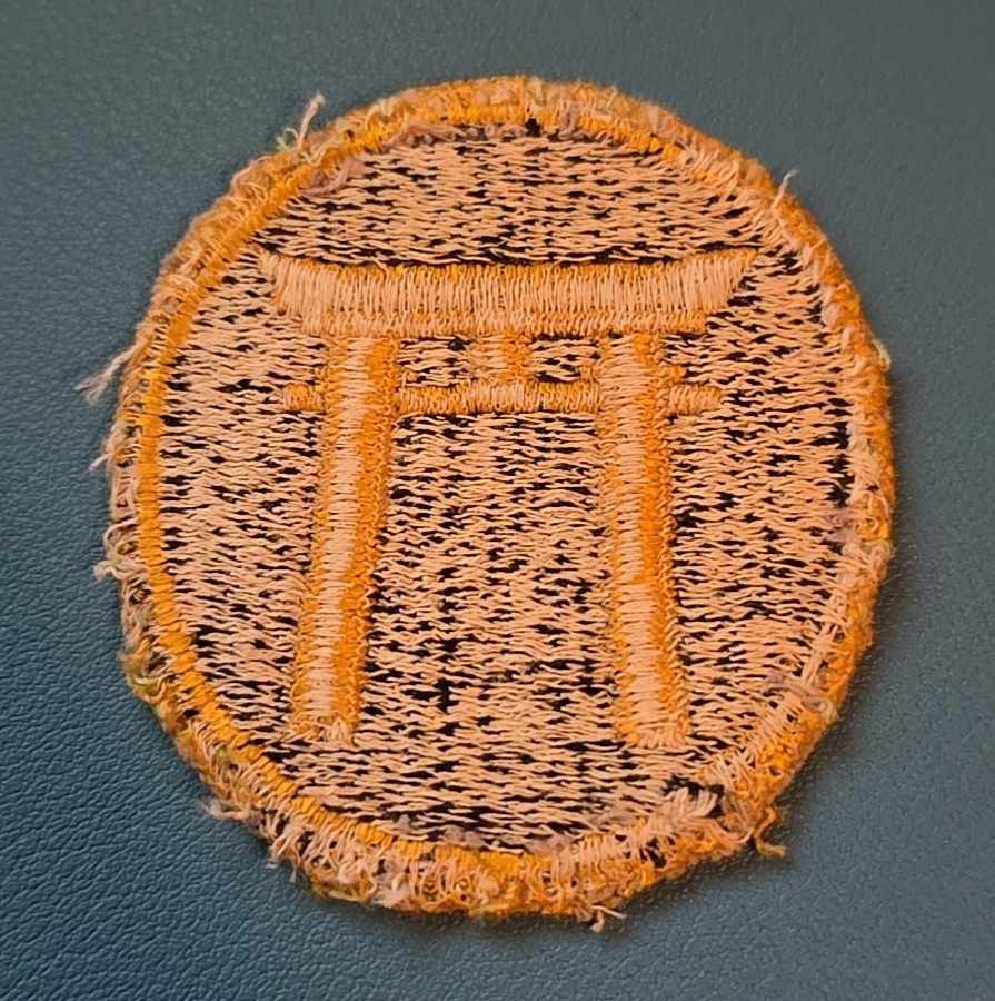 Army Ryukyus Command Patch-Off Uniform-White Back-Cut Edge-Vintage WWII NO GLOW*