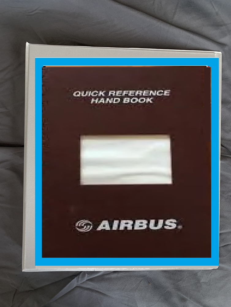airbus a319 a320 quick reference handbook manual printed & binder RAPID SHIP