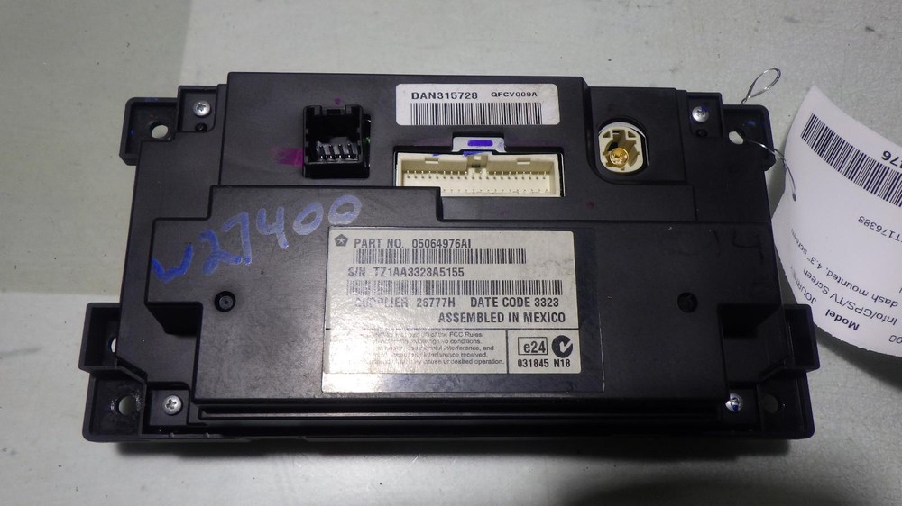 14 DODGE JOURNEY Info Screen 5064976AI