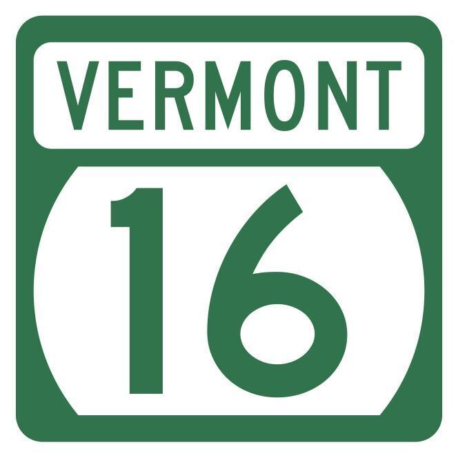 Vermont State Highway 16 Sticker Decal