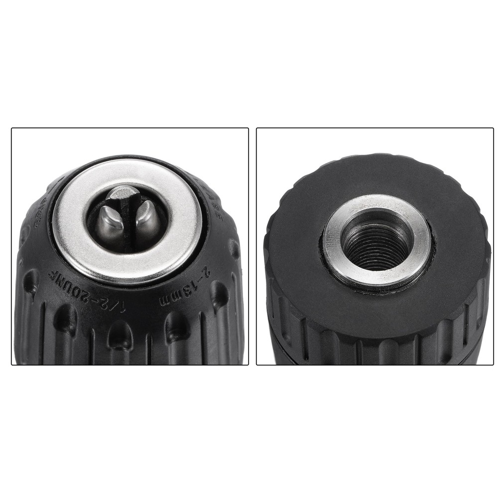 2-13mm Capacity 1/2-20UNF Keyless Drill Chuck Machine Adapter 1/2" Socket