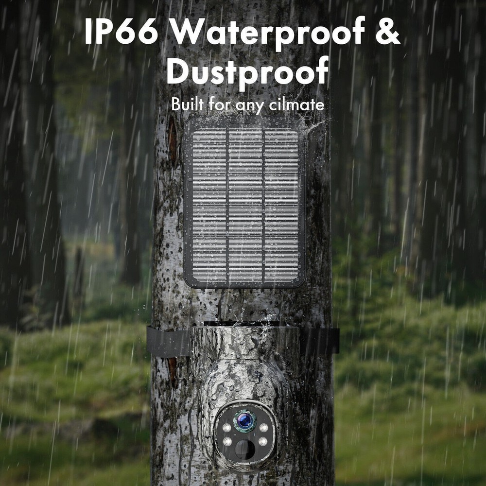 Campark 2K 4G LTE Cellular Solar PTZ Trail Camera Security Camera With SIM Card