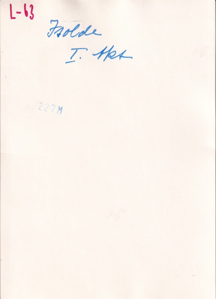Frida Unfortunately signed as "Isolde" - e.g. "Oper Bayreuth" - original