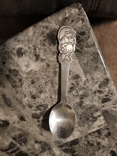 vintage smurfette spoon