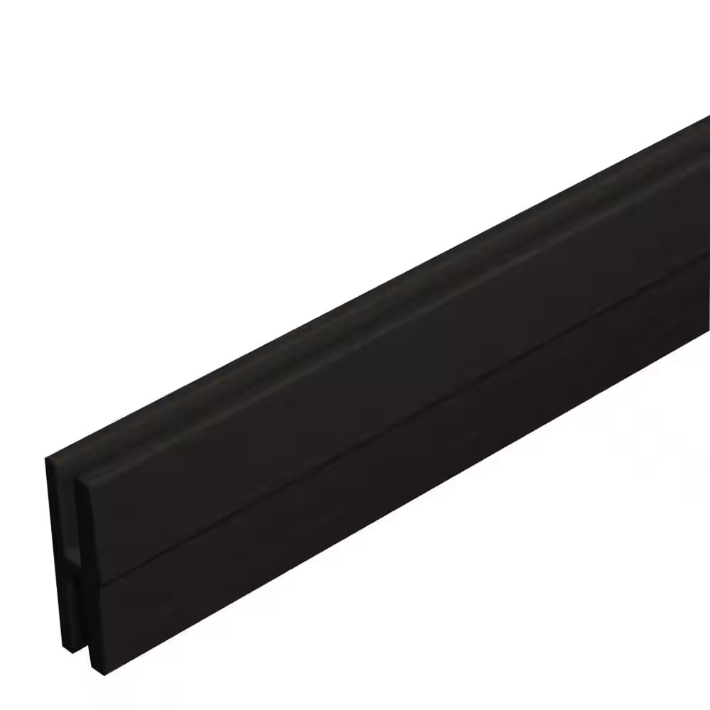 4 Ft. Black Vinyl Lattice Divider (2-Pack)