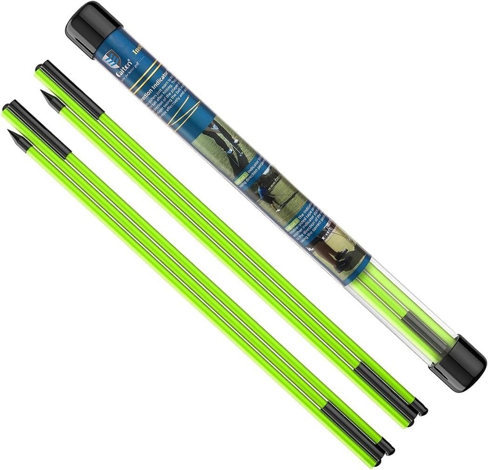 Golf Alignment Sticks 2 Sets 48 Inch Practice Rods Portable Training Aids
