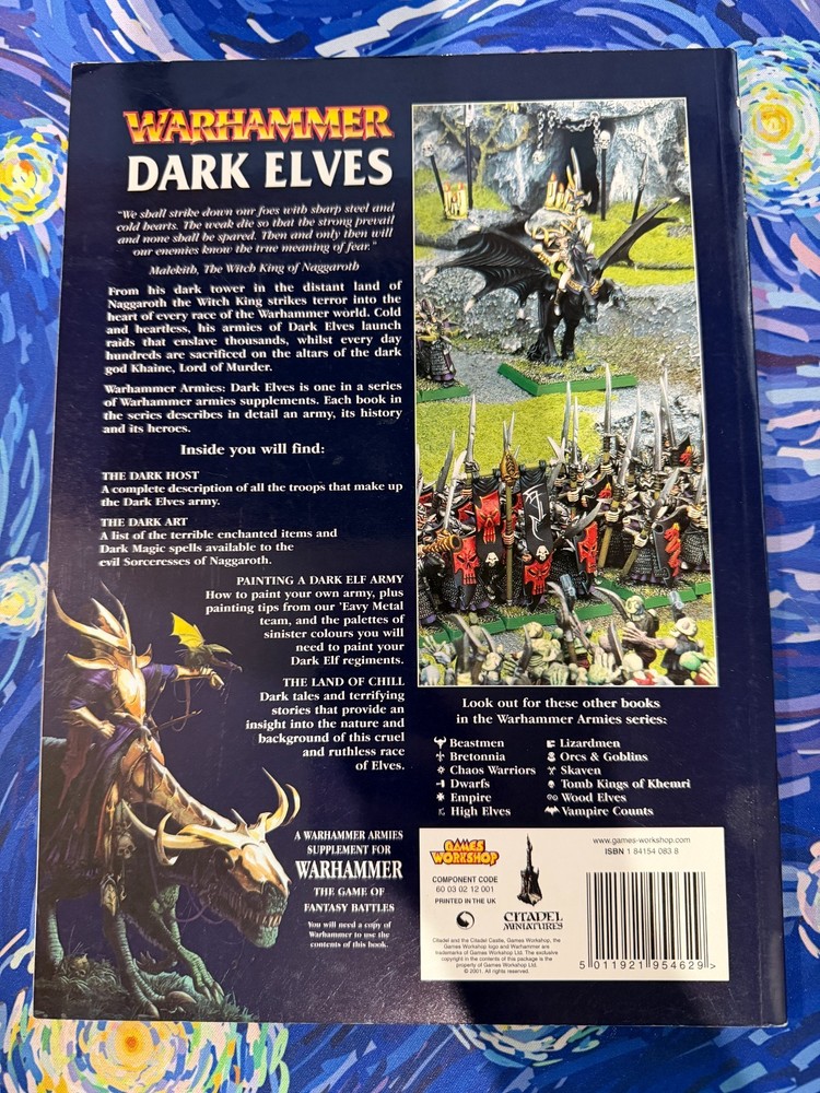 Warhammer 40k Dark Elves Games Workshop 2001 NEW