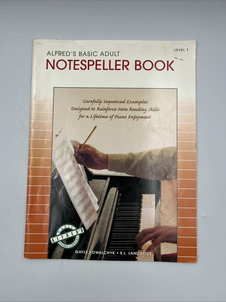 Alfred's Basic Adult Piano Course Notespeller Book 1