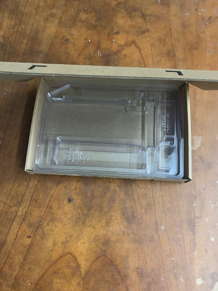 plastic flip case for RAID card + brown boxes