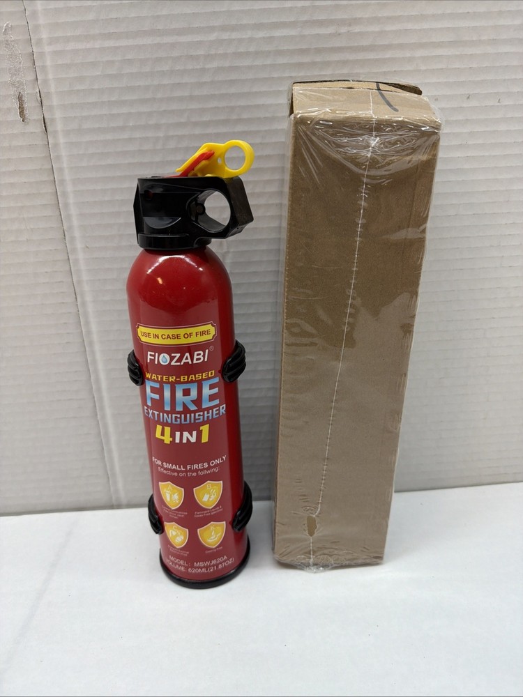 Small Portable Fire Extinguisher Home and Kitchen 21Oz Each 1-Pack Water-Based