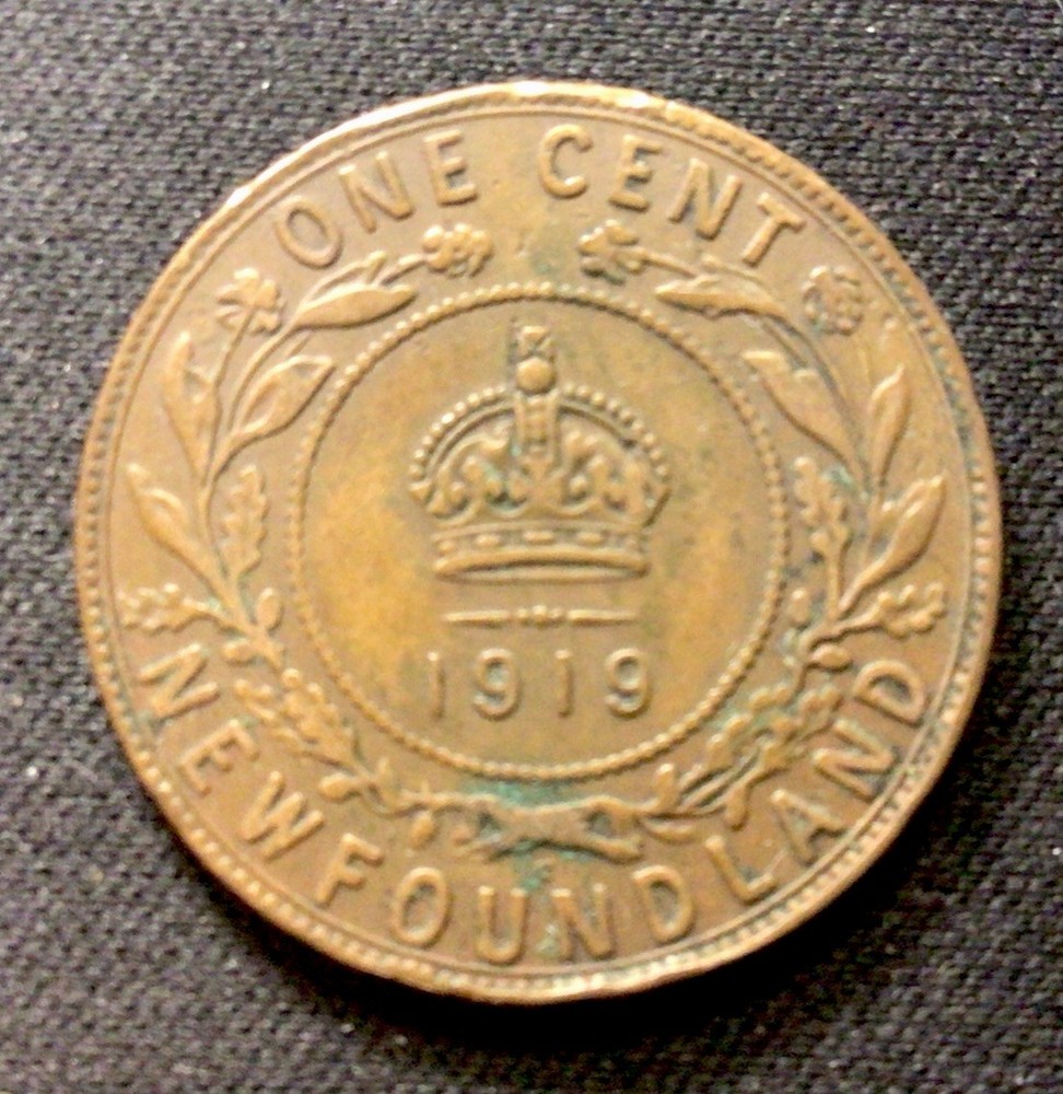 1919 C Newfoundland One Cent! ENN Coins