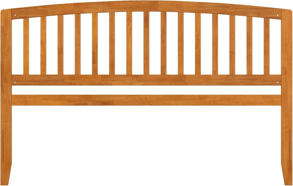 Light Toffee Richmond King Solid Wood Headboard with Charger Upgrade