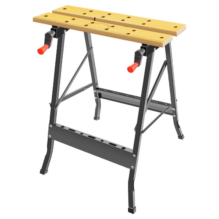 ColourTree Folding Workmate Workbench Carpenter Saw Table with Adjustable Clamps