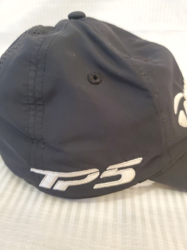 TaylorMade TP5 Black Vented Golf Hat Cap Adjustable