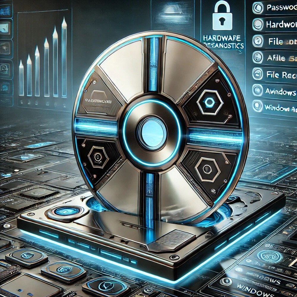 Bootable 2025 Computer Tech Tools DVD - Reset Password, Data Recover, Antivirus