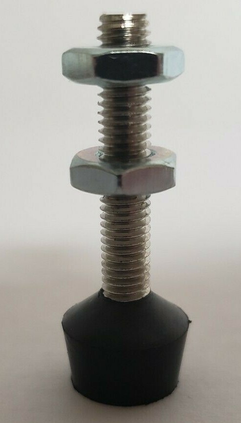 Five Neoprene Tipped Toggle Clamp Spindles with nuts 10-32