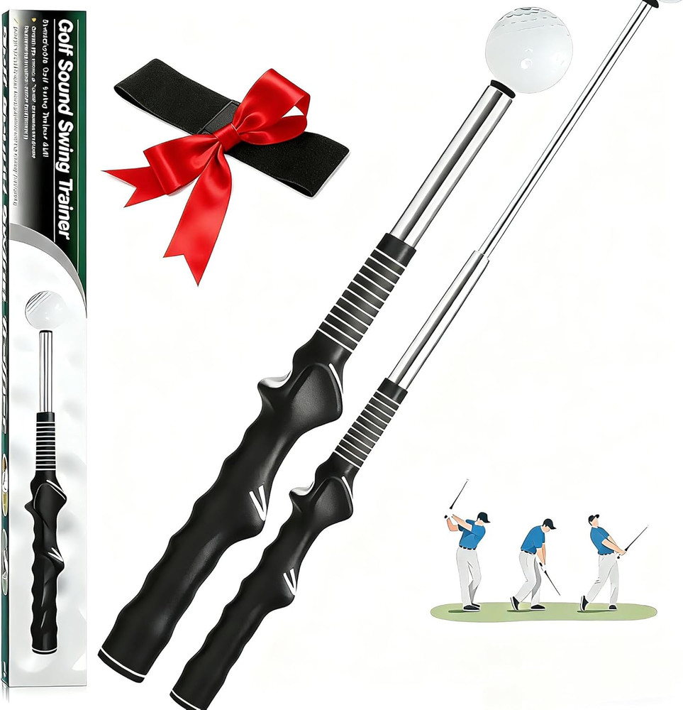 Retractable Golf Swing Trainer with Arm Band,Training Aid for Smooth Swing Golf