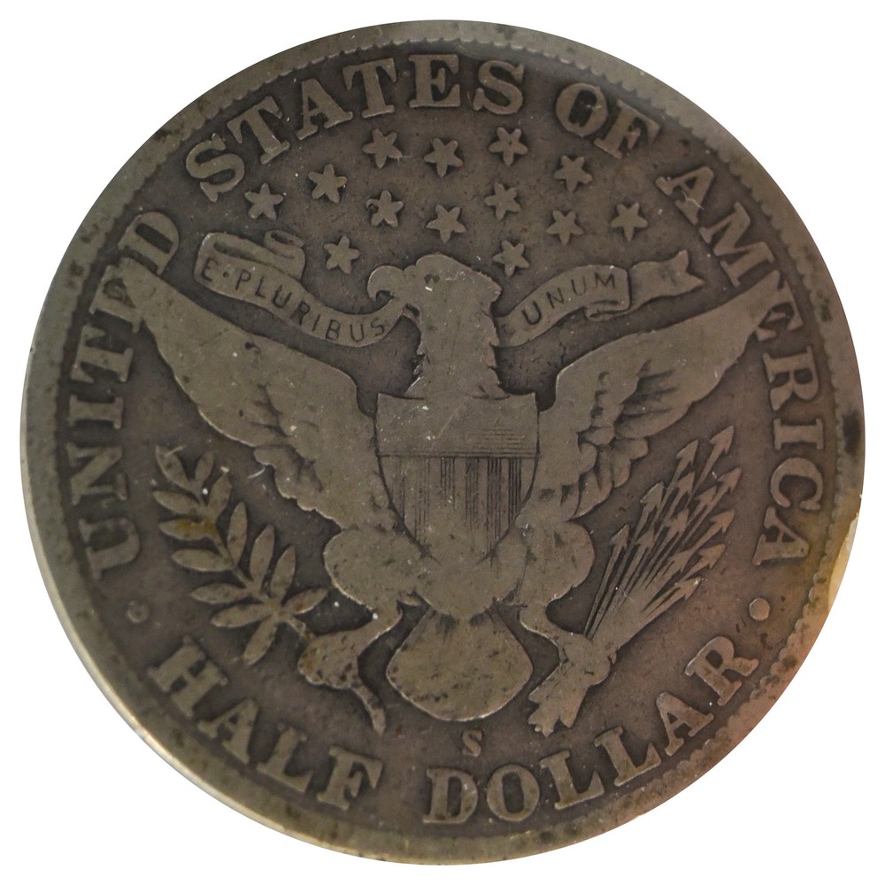 1909-S Barber Half Dollar (G-VG)