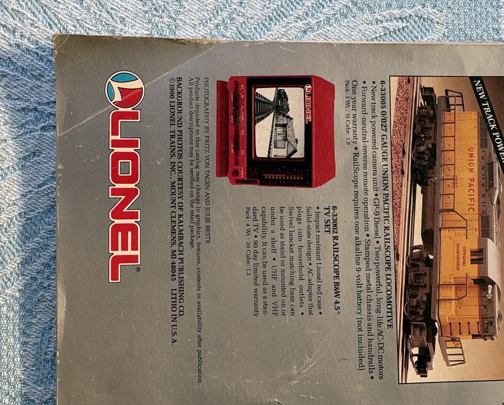 1990 Lionel Trains Catalog-Book Two